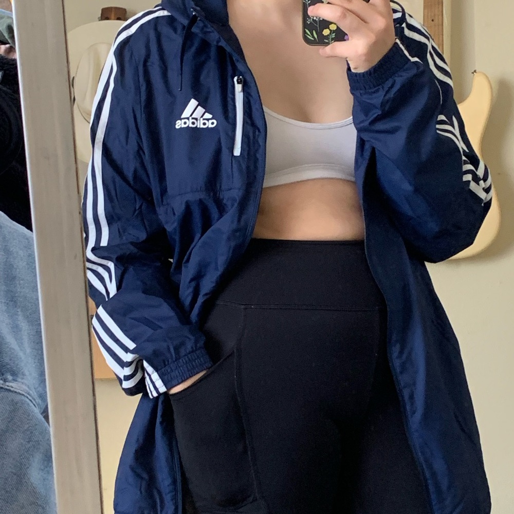 ❄️Adidas Blue Windbreaker❄️